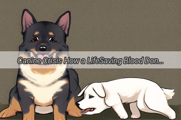 Canine Crisis How a LifeSaving Blood Donation Could Save a Beloved Pets Life